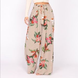 Flowy Floral Pants